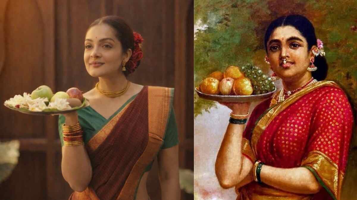 Actress Sheena Chohan ,Sheena Chohan, Raja Ravi Varma, Raja Ravi Varma heroines, Indian classical art photography, contemporary art tribute, Sheena Chohan photography series