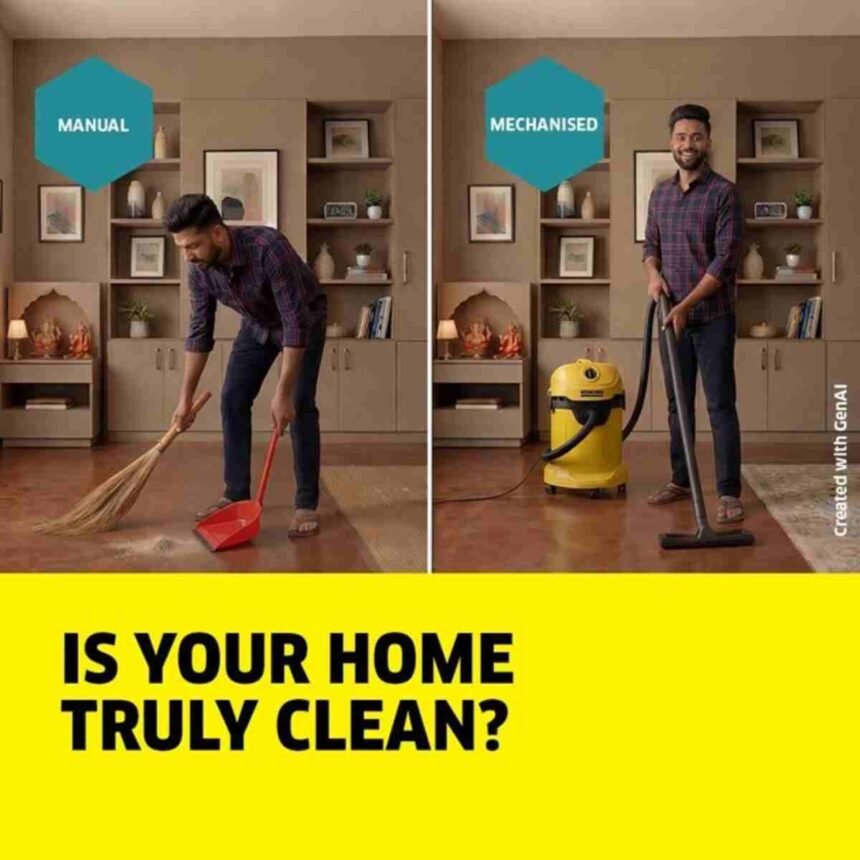 Kärcher India campaign, mechanised cleaning India, smart cleaning solutions, True Clean Kärcher, cleaning technology India