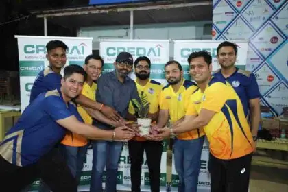 CREDAI NCR Youth Wing, real estate cricket match, Jamia Hamdard Ground, Delhi real estate events