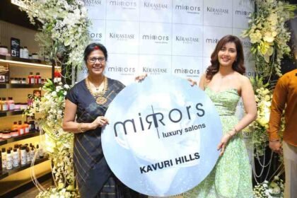Mirrors Luxury Salons, Kavuri Hills salon, Hyderabad luxury salon, Raashii Khanna inauguration, premium salon Hyderabad