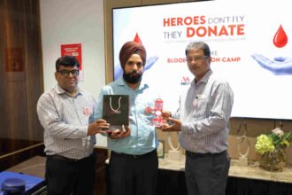 MRG Foundation, Indian Red Cross Society, blood donation camp, Gurugram CSR initiative, blood donors, community welfare, MRG Group, healthcare support, corporate social responsibility, blood donation drive