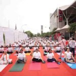International Yoga Day Ghaziabad, KW Delhi 6 Mall events, Raj Nagar Extension, Yoga Day celebration, local events in Ghaziabad