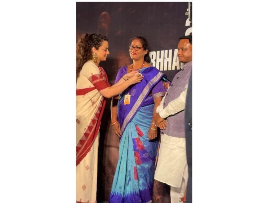 Kangana Ranaut, Odisha CM Mohan Charan Majhi, Bharat Bhhagya Vidhaata screening, Bhubaneswar event, healthcare heroes