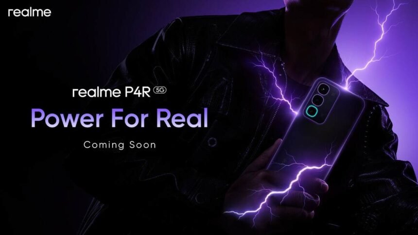 Realme P4R 5G, Realme P4R price leak, Realme P4R specifications, Realme P4R launch date, 8000mAh battery phone, Realme 5G smartphone, Realme P series, 144Hz display phone, Realme P4R India launch, Realme smartphone leaks, Realme P4R storage, Realme P4R camera features
