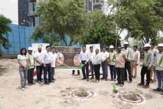 CRC Group, Ek Ped Maa Ke Naam, tree plantation drive Noida, Vriksharopan Mahayagya 2026, CRC The Flagship Sector 140A, UPPCB, environmental sustainability Noida, Satish Garg CRC, green urban development India