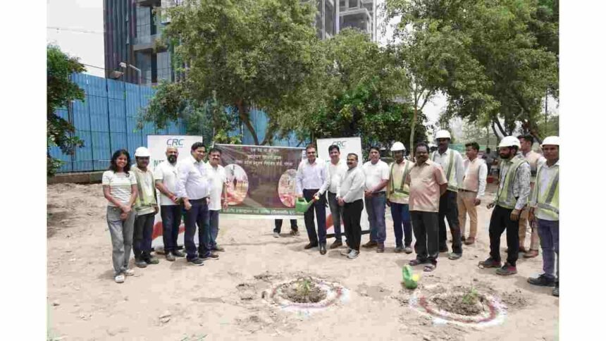 CRC Group, Ek Ped Maa Ke Naam, tree plantation drive Noida, Vriksharopan Mahayagya 2026, CRC The Flagship Sector 140A, UPPCB, environmental sustainability Noida, Satish Garg CRC, green urban development India