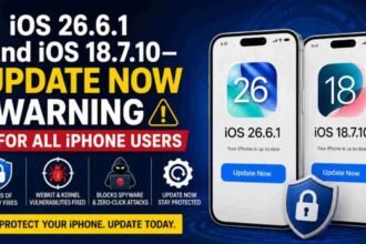 iOS 26.6.1, iOS 18.7.10, Apple Security Update, iPhone Update, WebKit Vulnerability, Kernel Exploit, Cybersecurity, iPhone Spyware
