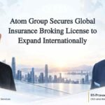 Atom Risk Advisory leadership team announcing international expansion and global insurance broking license