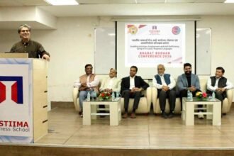 Inaugural session of the AICTE VAANI Artificial Intelligence conference at FOSTIIMA Business School Delhi