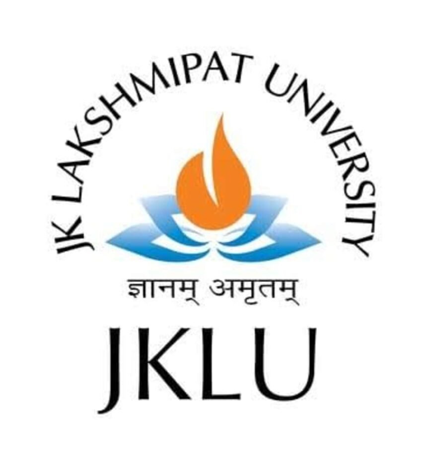 JK Lakshmipat University BizVerse 2026 National Management Fest banner in Jaipur