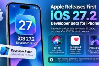 Apple, iOS 27.2, iOS 27.2 Beta, iOS 27.2 Developer Beta, iOS 27, iPhone, Apple iPhone, iOS Update, iPhone Software Update, Apple Developer Beta, iPhone Duo, Siri AI, Apple Health App, Apple Software
