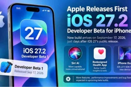 Apple, iOS 27.2, iOS 27.2 Beta, iOS 27.2 Developer Beta, iOS 27, iPhone, Apple iPhone, iOS Update, iPhone Software Update, Apple Developer Beta, iPhone Duo, Siri AI, Apple Health App, Apple Software