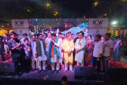Navratri Mahotsava and Ramleela Manchan 2026 at Swarn Jayanti Park in Indirapuram, Ghaziabad, presented by KW Group.