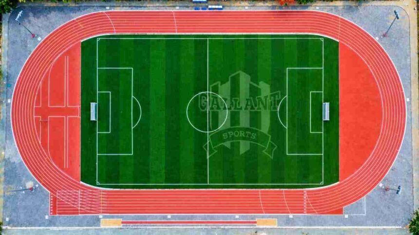 Overview of the MIT Manipal multi-sport outdoor facility developed by Gallant Sports and Infra