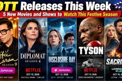 OTT releases this week in October 2026 featuring Koffee with Karan Season 9, The Diplomat Season 4, Disclosure Day, Tyson and Sacrifice.