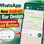 WhatsApp tests a redesigned Android chat bar with a circular send button and updated messaging interface.