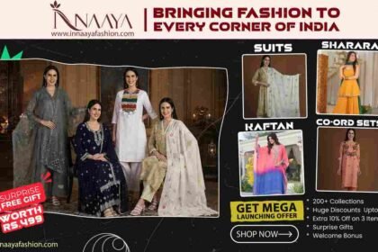 Innaaya Fashion Navaratri 2026 offers featuring women's ethnic wear, suits, kaftans, shararas and cord sets.